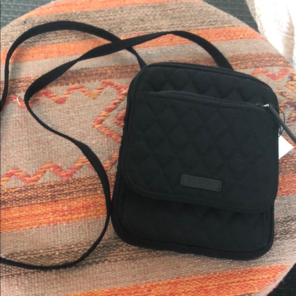 Black Vera Bradley Mini Hipster Crossbody